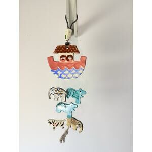 Vintage Bain Pierce Hand Crafted 3 Animal Wind Chimes
